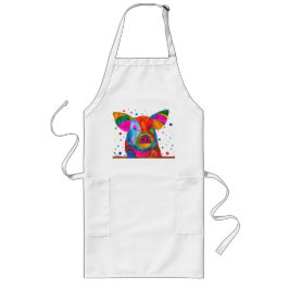 Lustigt, Cute och Colorful Gris Apron Långt Förkläde