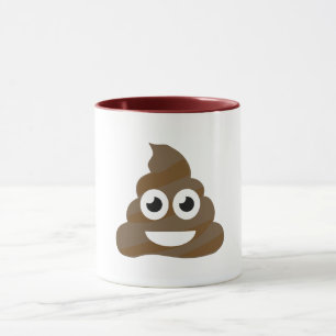 Lustigt Cute Poop Emoji Mugg