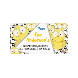 Lustigt Cute Roligt Crazy Chicken-överbelastning! Adressetikett