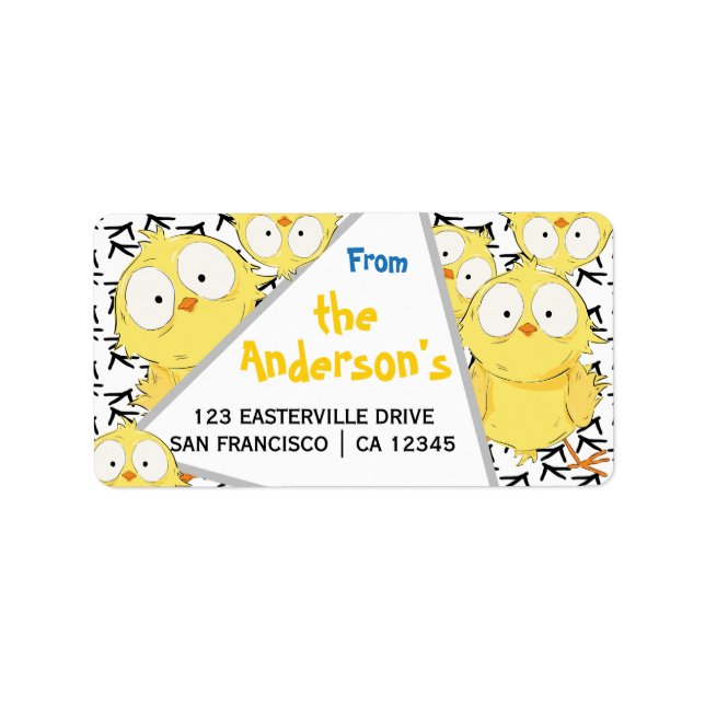 Lustigt Cute Roligt Crazy Chicken-överbelastning!  Adressetikett (Framsidan)