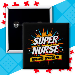 Lustigt Cute Sarcastic Superthea Nurse-uppskattnin Knapp