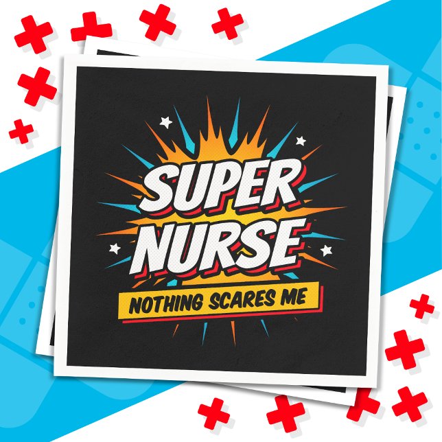 Lustigt Cute Sarcastic Superthea Nurse-uppskattnin Pappersservett (Skapare uppladdad)