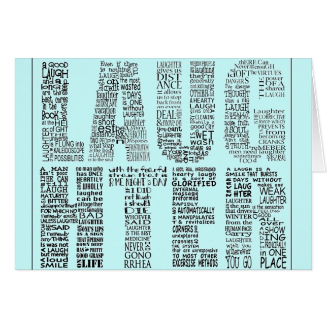 Lustigt, Cute, Skrattgrafik OBS Kort (Framsidan Horizontal)