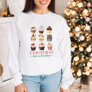 Lustigt Cute Vintage Söta Muffinsar jul T Shirt
