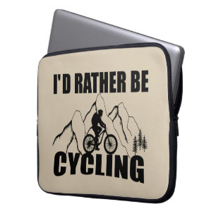 Lustigt cykelcitat laptop fodral