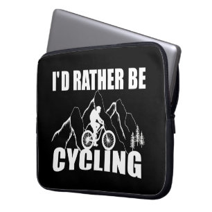 Lustigt cykelcitat laptop fodral