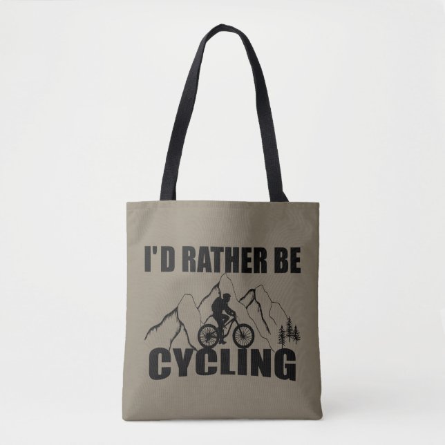 Lustigt cykelcitat tygkasse (Framsida)