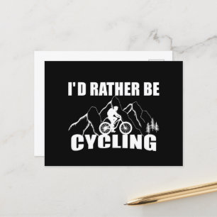 Lustigt cykelcitat vykort