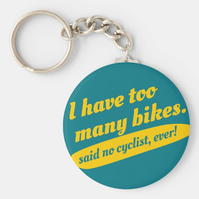 Lustigt cyklande nyckelkedja. Cyclist Bike Gift Nyckelring (Framsidan)