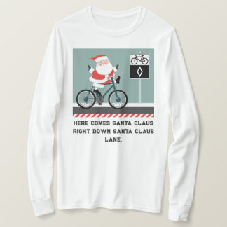 Lustigt cykling jul T-Shirt