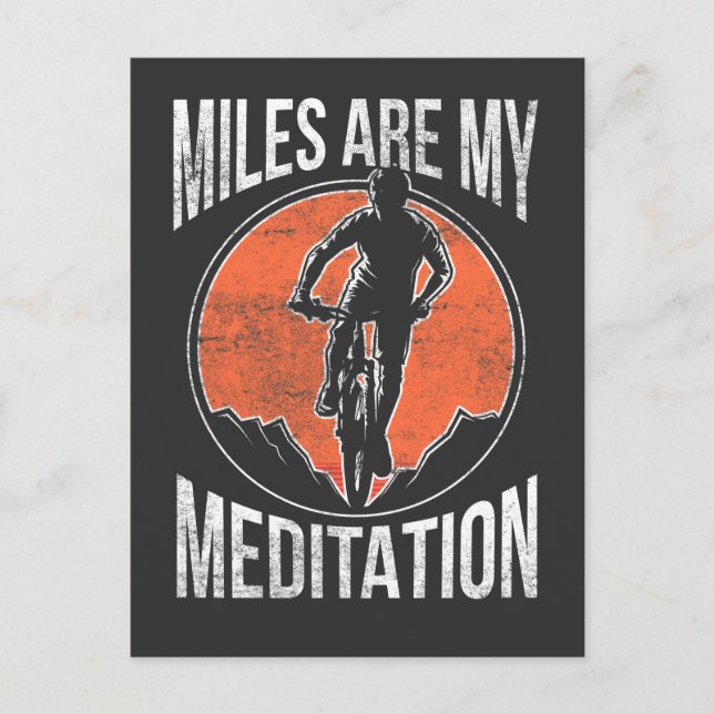 Lustigt cykling Quote Hobby Mountain Biking Vykort (Framsida)