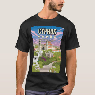 Lustigt Cypern 5 Star Review Travel Poster T Shirt