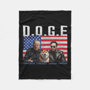 Lustigt D.o.g.e. Doge-demokrater kommer officiellt Fleecefilt