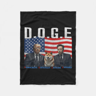 Lustigt D.o.g.e. Doge-demokrater kommer officiellt Fleecefilt