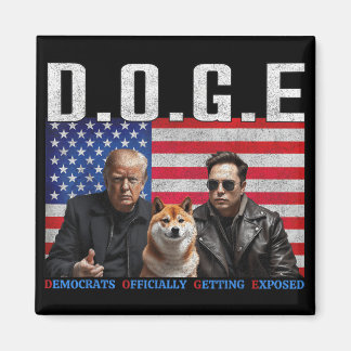 Lustigt D.o.g.e. Doge-demokrater kommer officiellt Magnet