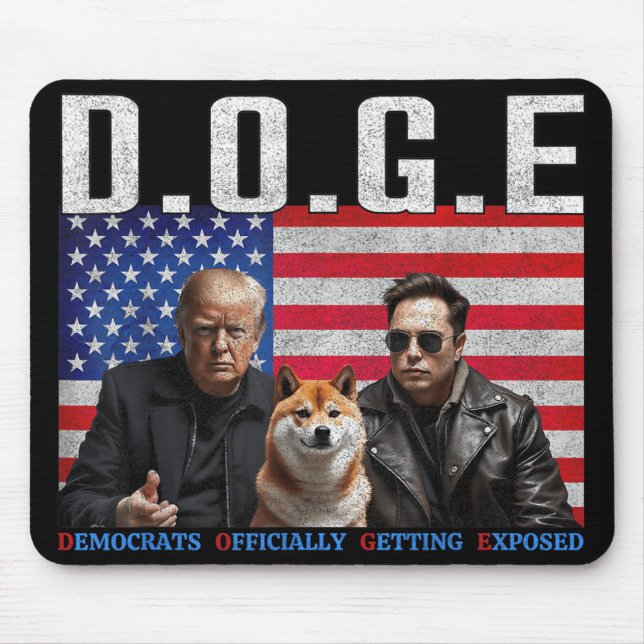 Lustigt D.o.g.e. Doge-demokrater kommer officiellt Musmatta (Framsidan)
