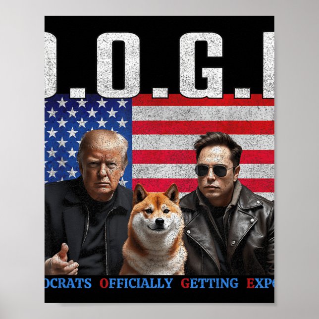 Lustigt D.o.g.e. Doge-demokrater kommer officiellt Poster (Framsidan)