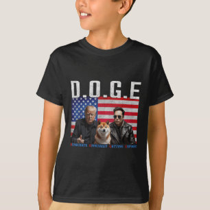 Lustigt D.o.g.e. Doge-demokrater kommer officiellt T Shirt
