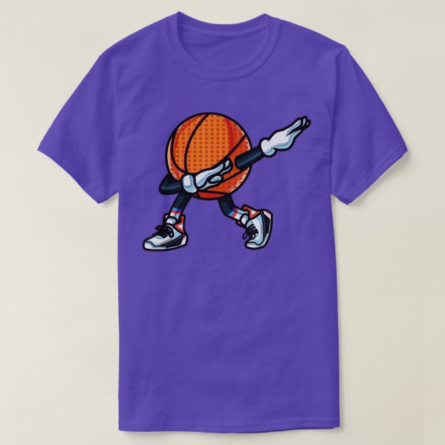 Lustigt Dabbing Basketball Dance with Shoes Mascot T Shirt (Design framsida)