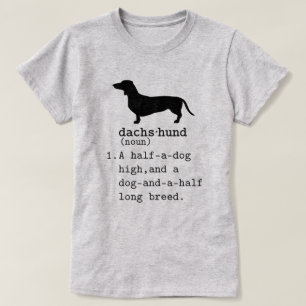 Lustigt Dachshund Dictionary T Shirt