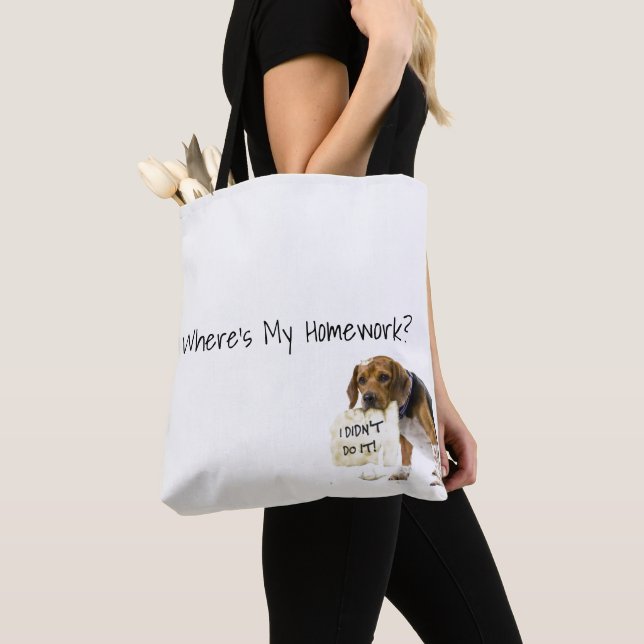 Lustigt dålig Hund-marionett... Jag gjorde det int Tygkasse (Närbild)