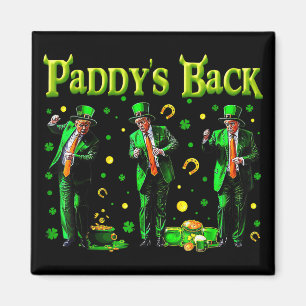 Lustigt danande Trump St patricks day Paddys Back Magnet