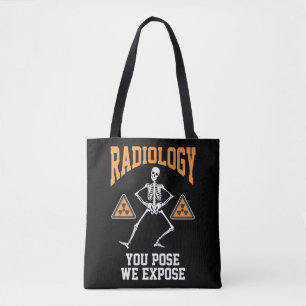 Lustigt Dancing Skeleton Xray Radiology Humor Tygkasse