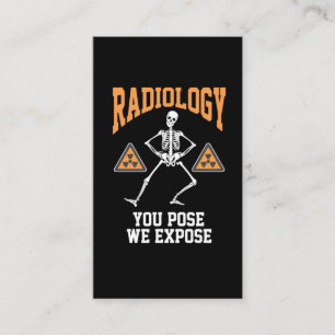 Lustigt Dancing Skeleton Xray Radiology Humor Visitkort