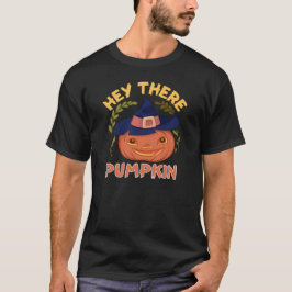 Lustigt, där Pumpkin Halloween-höstkostnad T Shirt