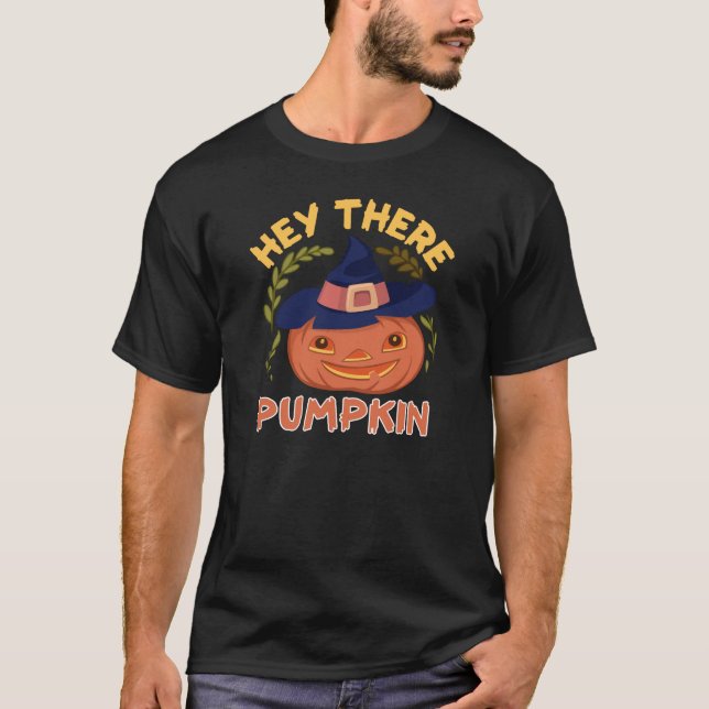 Lustigt, där Pumpkin Halloween-höstkostnad T Shirt (Framsida)