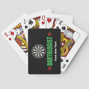Lustigt Dart Game Älskare Kortlek