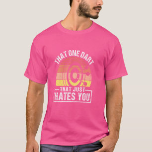Lustigt Darts Player 180 den där en dart som bara T Shirt