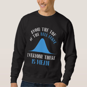Lustigt Data Science Bell Curve Computer Programme Lång Ärmad Tröja