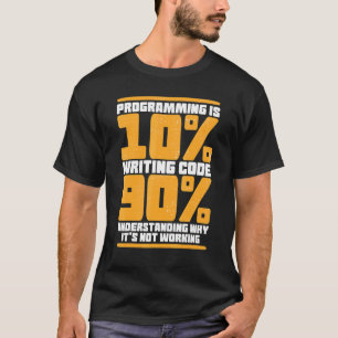 Lustigt Dator Binary Code Programmer, Developer G T Shirt