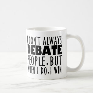 Lustigt debattgruppmästare kaffemugg