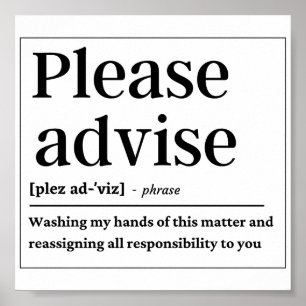 Lustigt definitionsråd poster