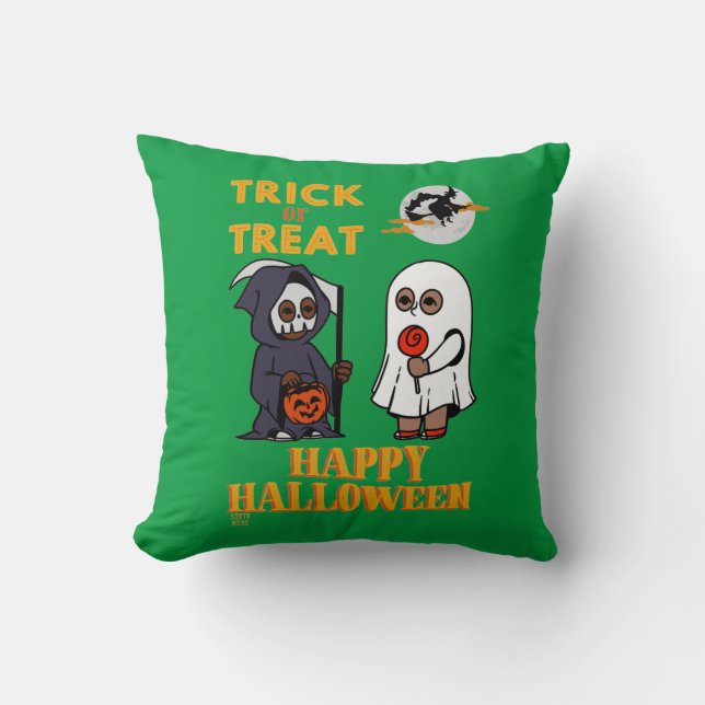 Lustigt dekorativ kudde "HALLOWEEN 1" (Framsida)