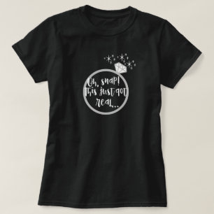 Lustigt den här Harna, riktigt vad Guld Förlovning Tee Shirt