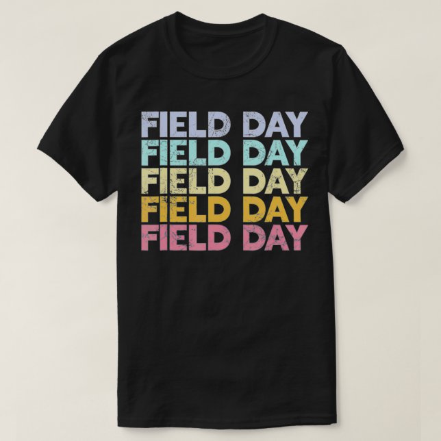 Lustigt det är Fält Dag Ya'll Teacher T Shirt (Design framsida)