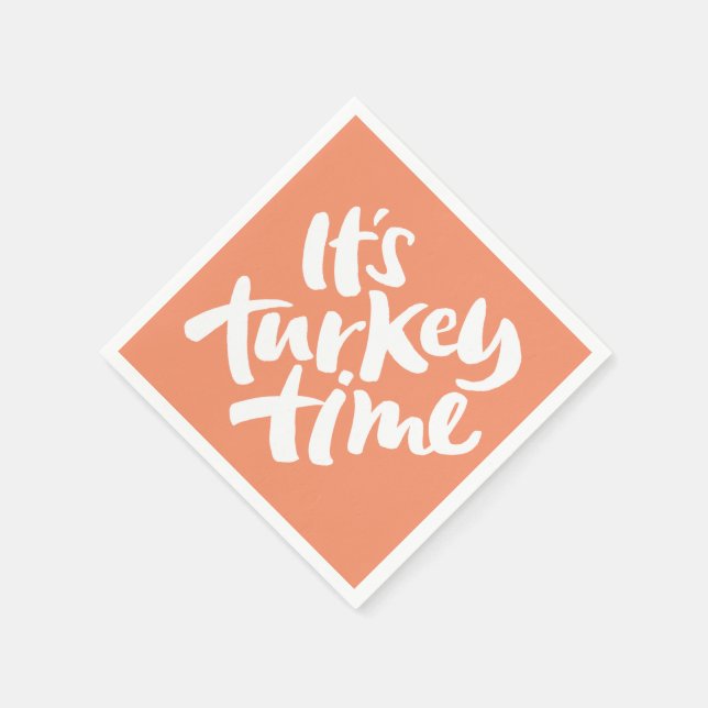Lustigt - Det är Turkiets Thanksgiving på middag Pappersservett (Hörn)