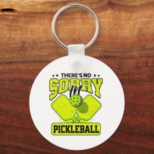Lustigt det finns ingen ursäkt i Pickleball-Vintag Nyckelring