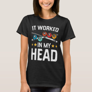 Lustigt det fungerade i mitt huvud Billiard Bassän T Shirt