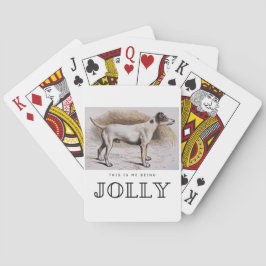 Lustigt det här är att jag är Jolly den här Hund H Casinokort