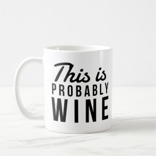 Lustigt det här är förmodligen Vin Black Font P Kaffemugg