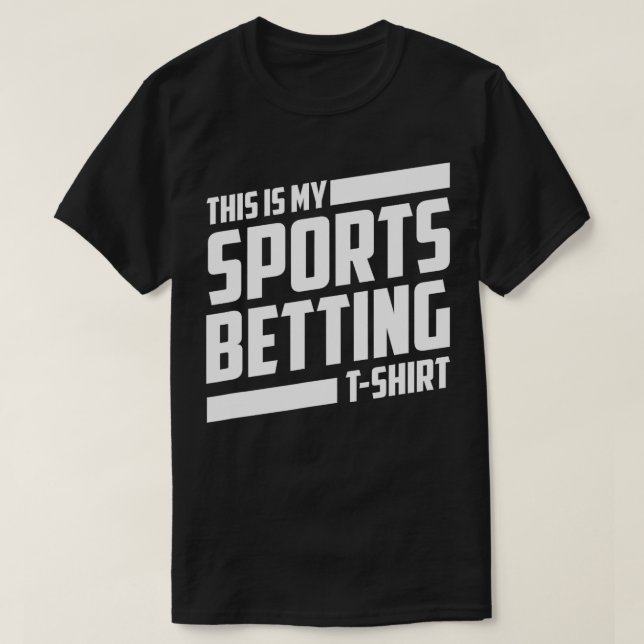 Lustigt det här är min sportvadslagning Sports Bet T Shirt (Design framsida)