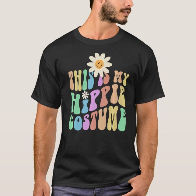 Lustigt DET HÄR ÄR MY HIPPIE Costume Groovy Hipste T Shirt (Framsida)