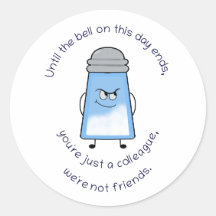 Lustigt Dikt Salty Couplet-märke "Not Friends"