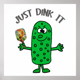 Lustigt... Dink it Pickle spelar Pickleball Poster