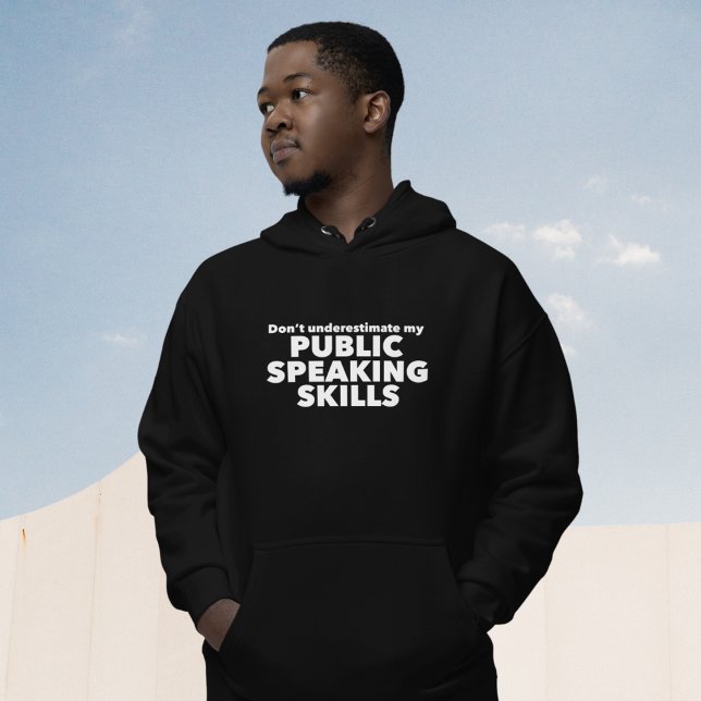 Lustigt diskussionsgrupp för offentliga talare hoodie (Skapare uppladdad)