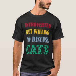 Lustigt diskutera introducerad Coola-Dis för katte T Shirt